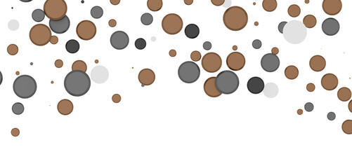 Multicolor confetti abstract background with a lot of falling pieces, isolated on a white background. Festive decorative tinsel element for design