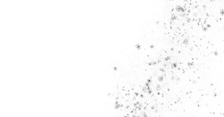 Obraz premium Magical Snowfall: Brilliant 3D Illustration Showcasing Descending Christmas Snowflakes