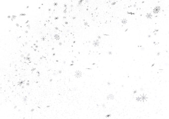 Magical Snowfall: Brilliant 3D Illustration Showcasing Descending Christmas Snowflakes