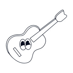 musical Intruments Cartoon Illustrations