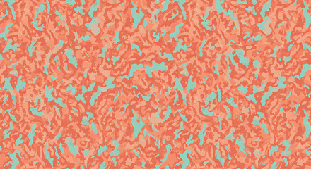 Abstract Coral and Teal Swirl Pattern Seamless Texture for Design Projects