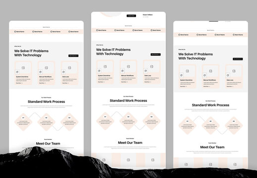 Website Wireframe Layout