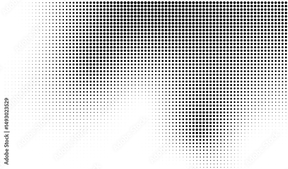 Poster Abstract background with halftone noise. Vector stipple pointillism texture. Sand, grain gradient pattern on transparent background.	