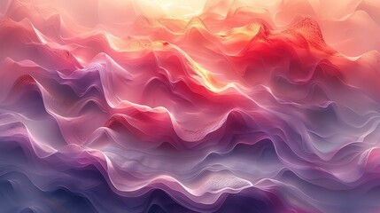 Obraz premium Vibrant abstract waves of ethereal smoke creating a minimalist gradient background with subtle texture.
