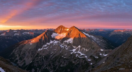 Mountain Sunrise Panorama (2)