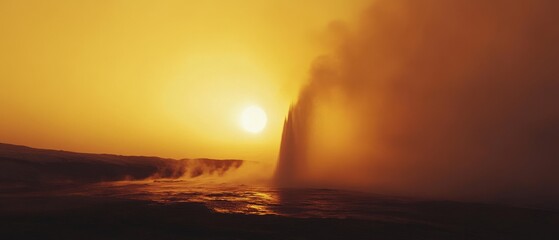 Dew-kissed frosty ground sparkles in the soft dawn light, merging the magic of night with the promise of a new day.