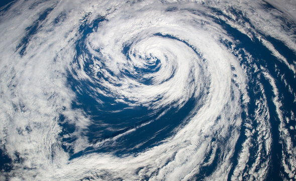 .Super Typhoon, tropical storm, cyclone, hurricane, tornado, over ocean. Weather background. Elements of this image furnished by NASA.