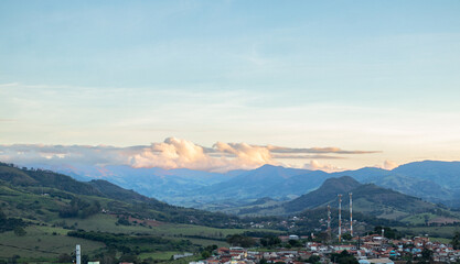 Obraz premium city sky