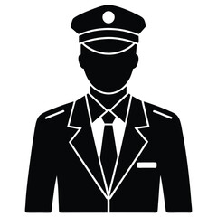 security guard element isolated industrial securit on white background