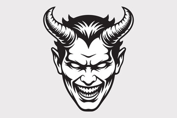 devil demon silhouette  Vector