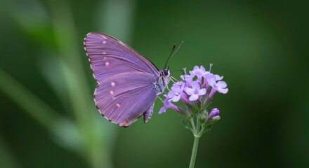 Naklejka premium Lavender beauty serene butterfly delicate wings nature's masterpiece