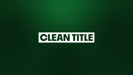 Clean Title