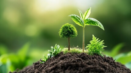 diverse group of professionals discussing sustainable solutions,