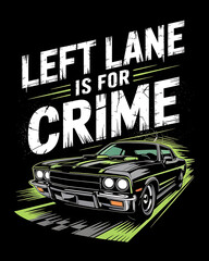 retro car vector illustration, t-shirt design