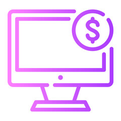 computer gradient icon