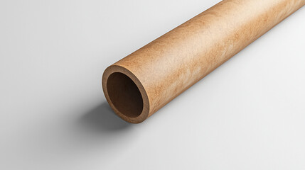 Fototapeta premium Light brown paper tube