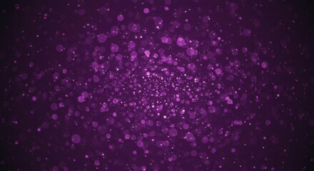 Obraz premium An abstract, elegant background, a dark gradient of magenta with floating, circular particles scattered throughout