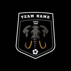 Elephant Soccer Logo Design