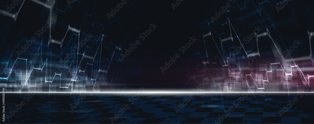 Aufkleber Abstract high technology and science background