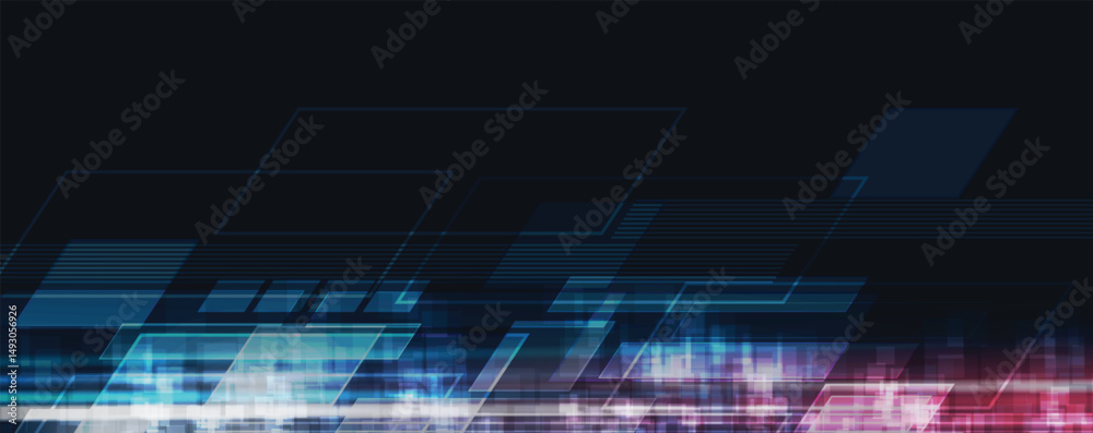Poster abstract high technology and science background