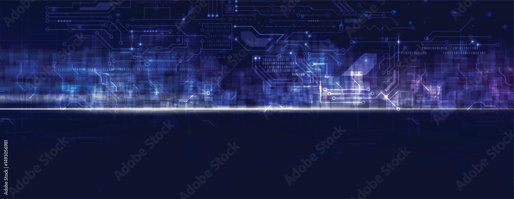 Poster abstract high technology and science background