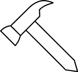 hammer outline icon