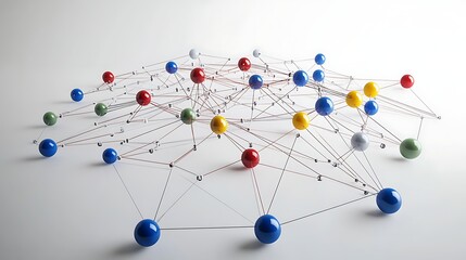 Colorful network pattern