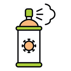 Disinfectant Vector Icon For Home Cleaning Use