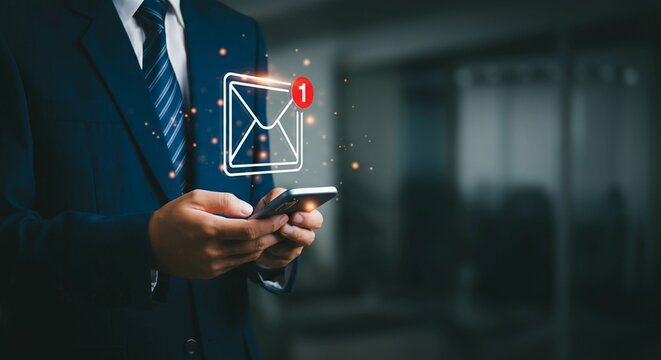 Email Campaign Alert: Effective Digital Marketing & Business Communication Notification	
