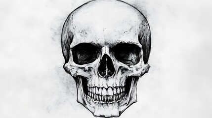 Pencil Sketch Skull