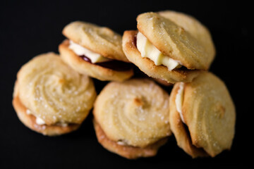 Pile Of Tasty Shortcake Viennese Whirls