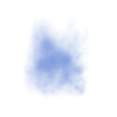 Realistic blue smoke or haze on a transparent background. Magic fog, vapor. Vector illustration.	
