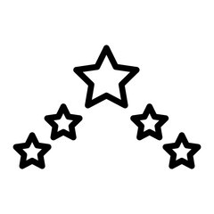 Obraz premium Star Vector Line Icon Design