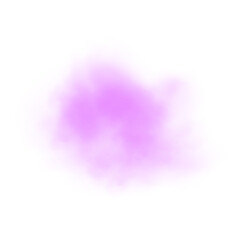 Realistic purole smoke or haze on a transparent background. Magic fog, vapor. Vector illustration.	
