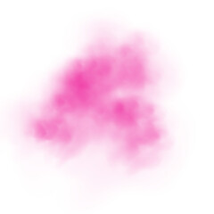 Realistic pink smoke or haze on a transparent background. Magic fog, vapor. Vector illustration.	
