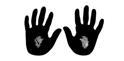 Obraz premium hand print vector