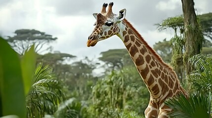 Fototapeta premium 緑の囁きを聞く者