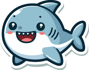 funny cartoon shark