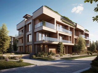 Modern Residential Apartment Building