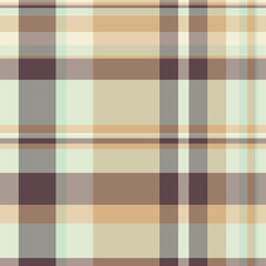 Warmtoned plaid pattern with overlapping horizontal and vertical lines. Ideal for backgrounds, textiles, or design elements. A calm, muted aesthetic.