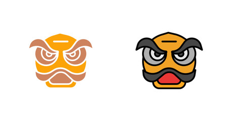 Nian Monster Icon Design