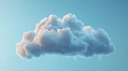 Fluffy cumulus cloud against sky