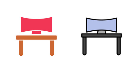 Gaming Desk Icon Design