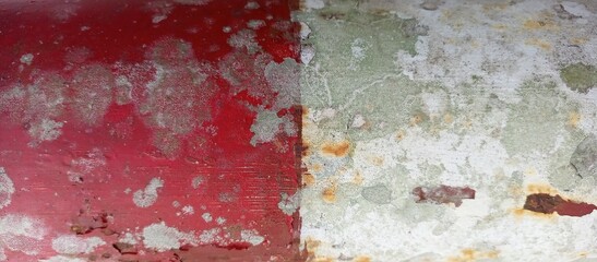 Distressed Red and White Grungy Wall Texture