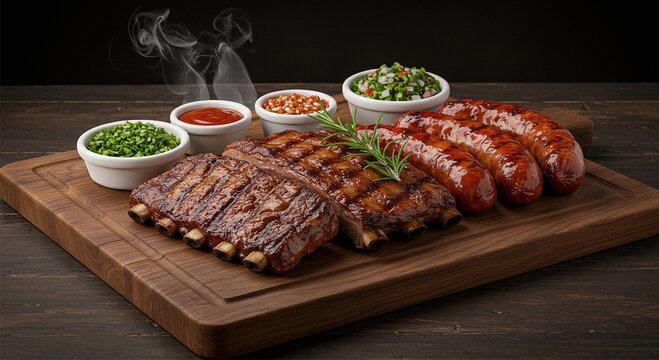T&aacute;bua de Carnes R&uacute;stica Churrasco