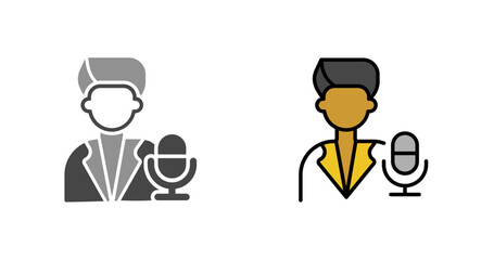Podcast Host Icon Design