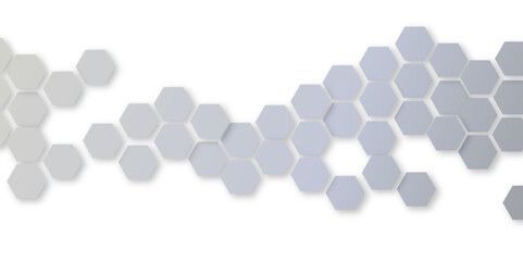 Blue hexagon on minimal simple blue watercolor vector illustration Science technology and medical concept hexagon on transparent background.