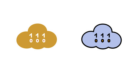 Cloud Coding Icon Design