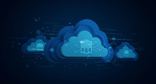 Cloud computing technology server data storage network service information system digital transformation
