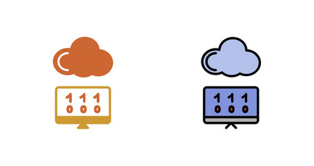 Cloud Coding Icon Design